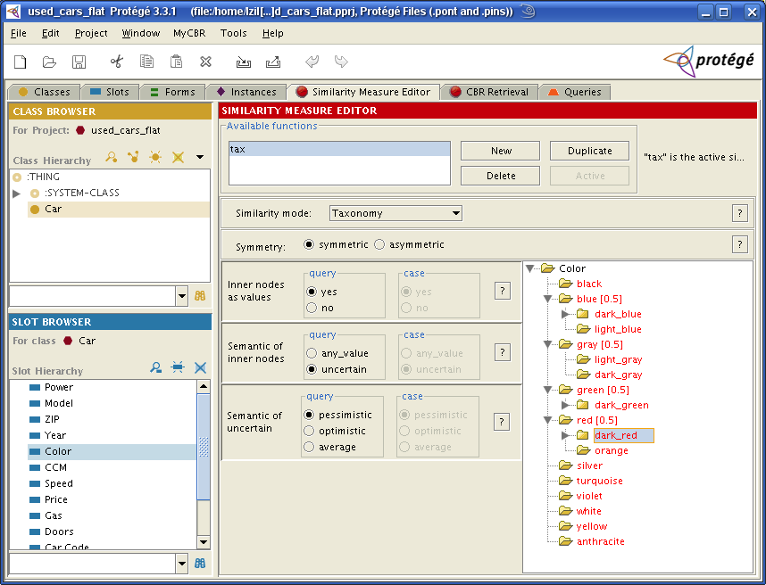 taxonomy editor